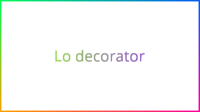 arcolan lo long de l’imatge blanc amb escrich « Lo decorator »