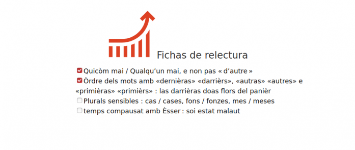 Lista de verificacions per melhorar son occitan escrich